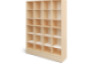 Rainbow cloakroom unit with shelves