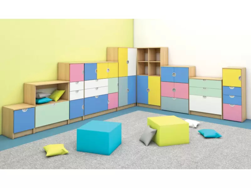 Cubo ACCESSORIES DOORS Low white