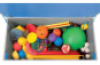 Mobile container for sports accessories. Cubo collection