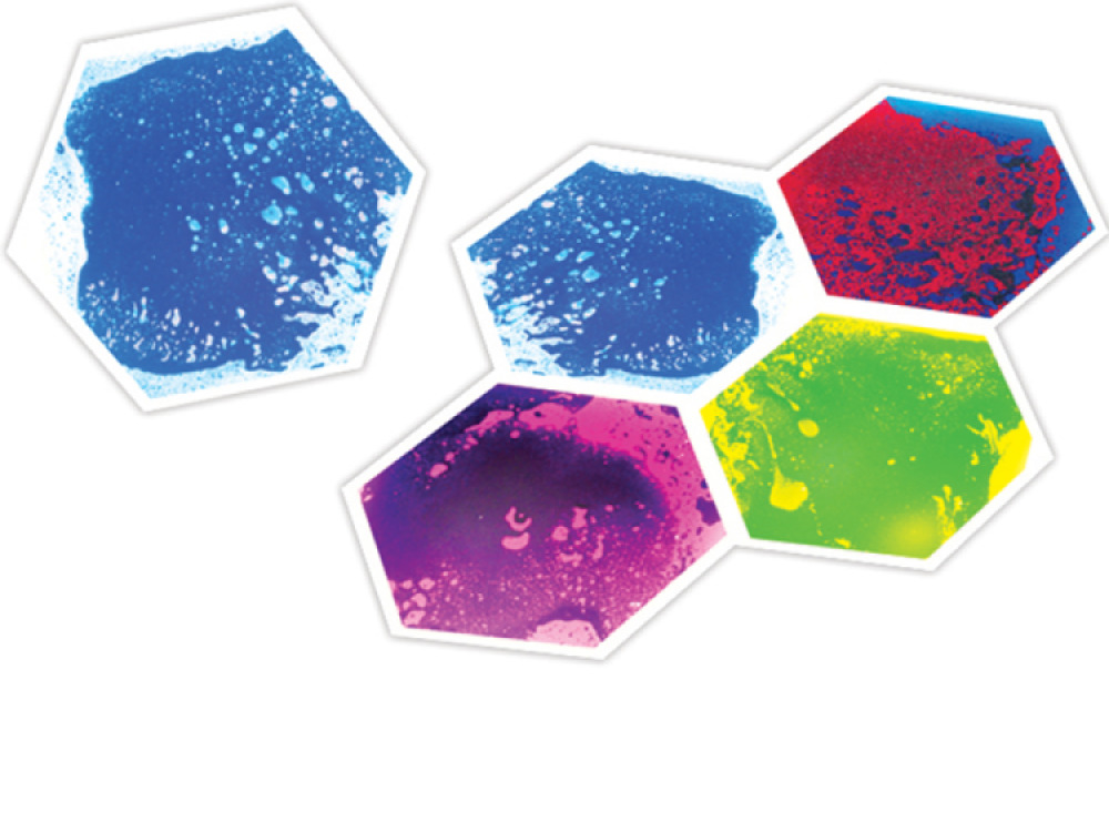 Hexagon Liquid Floor tile (Set of 4)