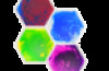 Hexagon Liquid Floor tile (Set of 4)