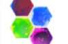 Hexagon Liquid Floor tile (Set of 4)
