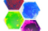 Hexagon Liquid Floor tile (Set of 4)