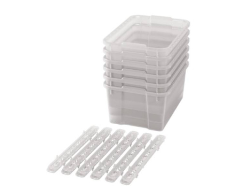Big plastic containers with runners - Transparent - 06