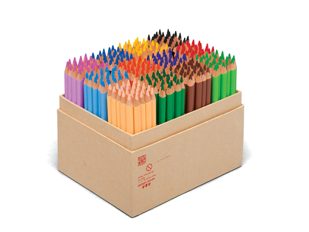 Class pack crayons in cardboard box Jumbo long 300 pcs