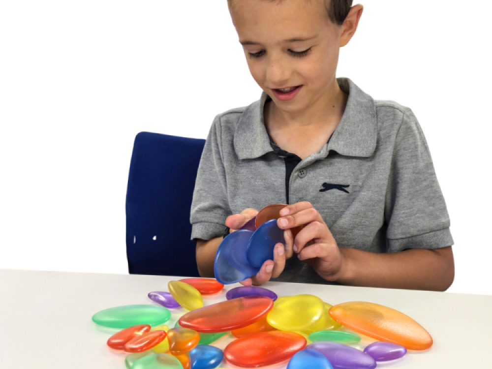 Coloured Acrylic Pebbles (30 pcs)