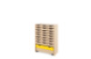 Storage Unit X with shallow wooden trays + container - Eko