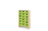 Storage Unit XL with deep wooden trays - Green