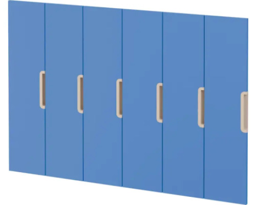 Doors with handle for cloakroom Vita 6 - Azure Blue