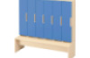 Doors with handle for cloakroom Vita 6 - Azure Blue