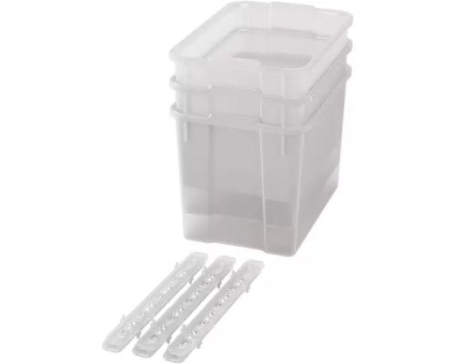 Extra large plastic containers with runners - transparent - 03