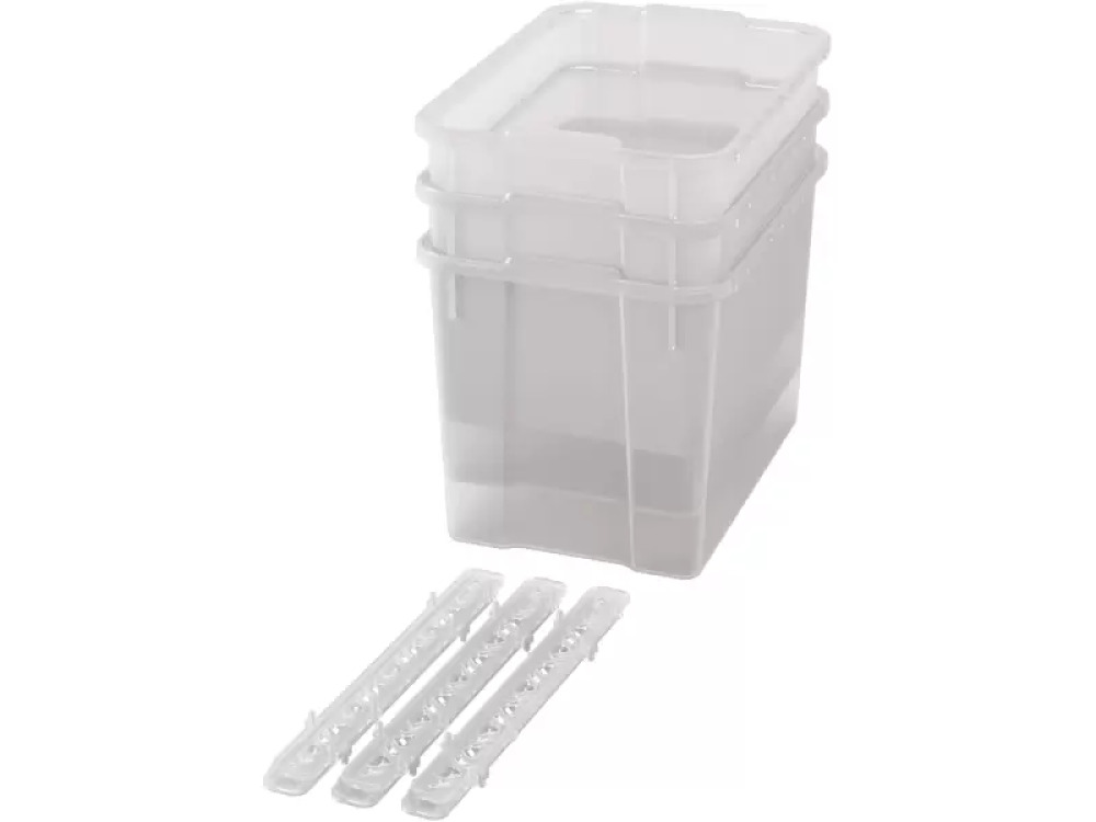 Extra large plastic containers with runners - transparent - 03