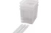 Extra large plastic containers with runners - transparent - 03