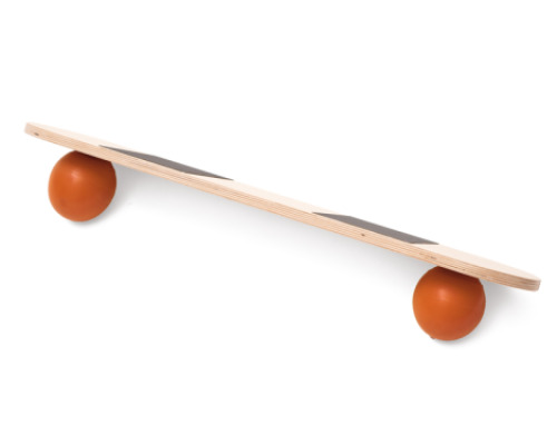 Skateboard on rubber balls