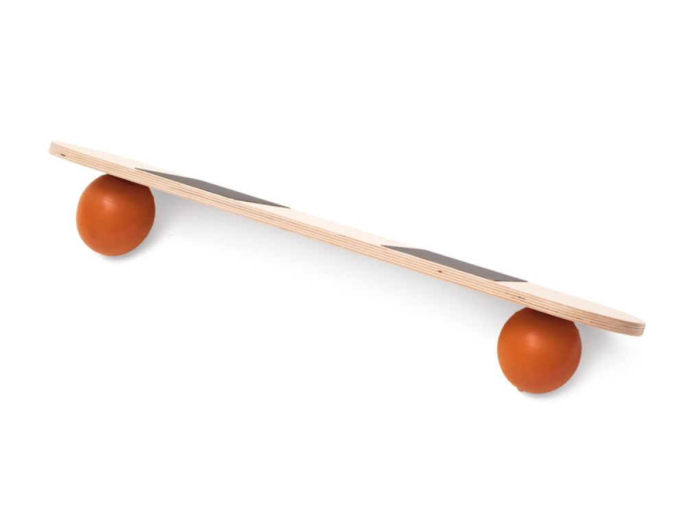 Skateboard on rubber balls