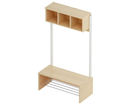 Cubo 3 cloakroom unit