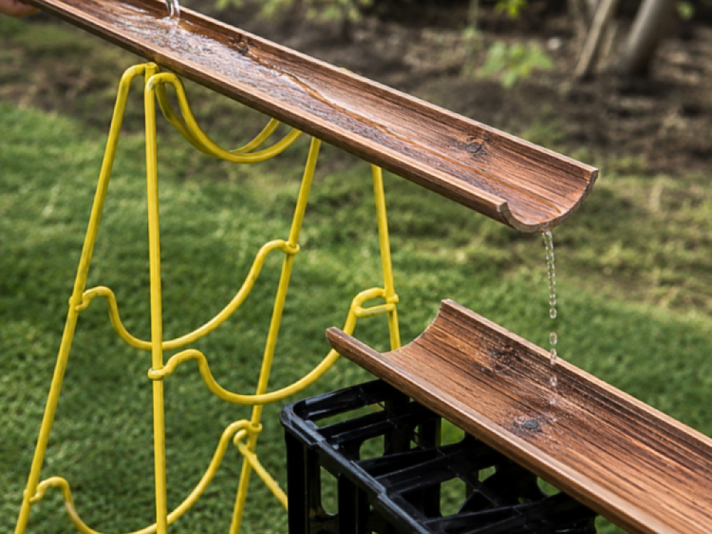 Wooden Water Channelling ( 8 x 1m lengths)