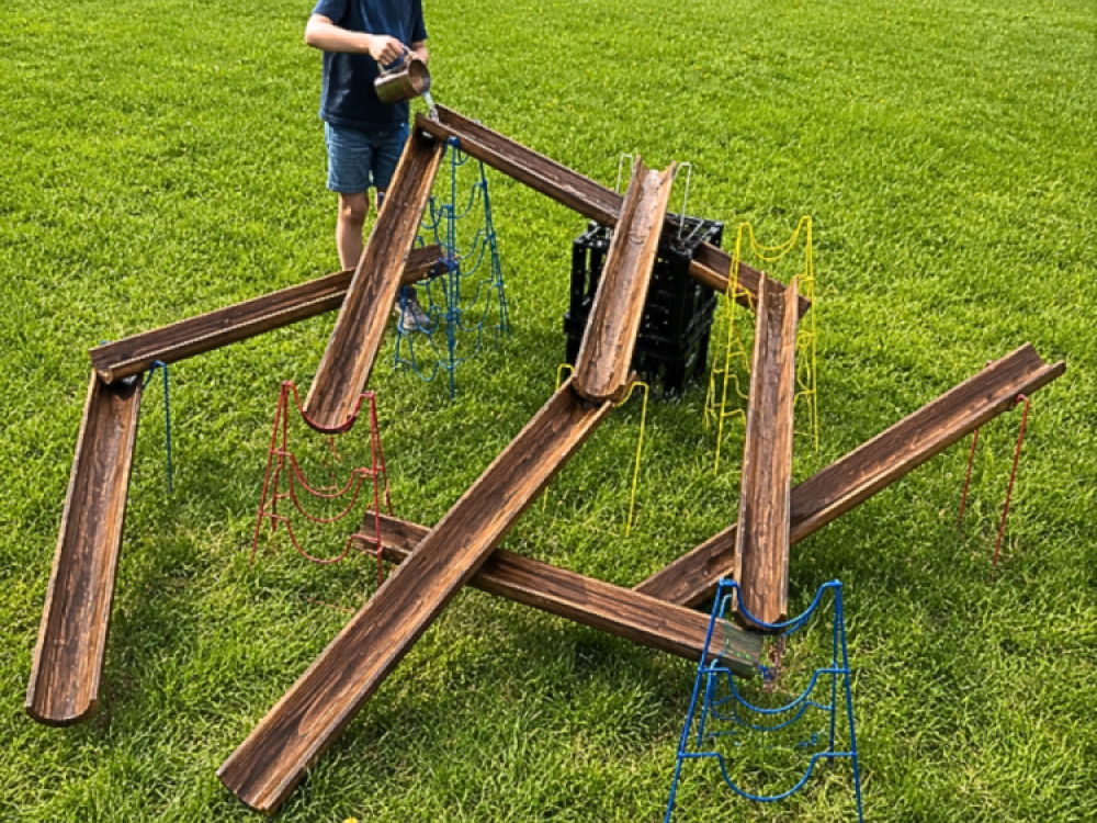 Wooden Water Channelling ( 8 x 1m lengths)