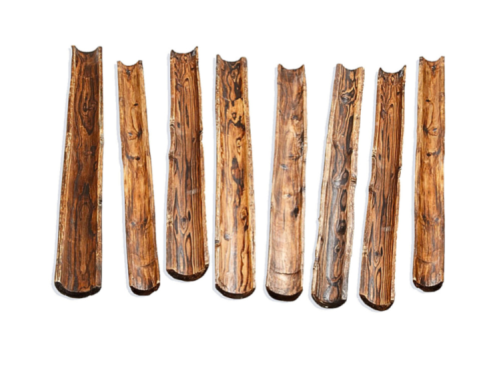 Wooden Water Channelling ( 8 x 1m lengths)