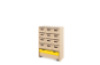 Storage Unit X with deep wooden trays + container - Eko