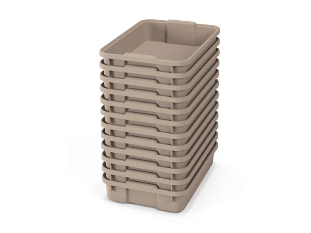 Small plastic containers - eco beige - 12