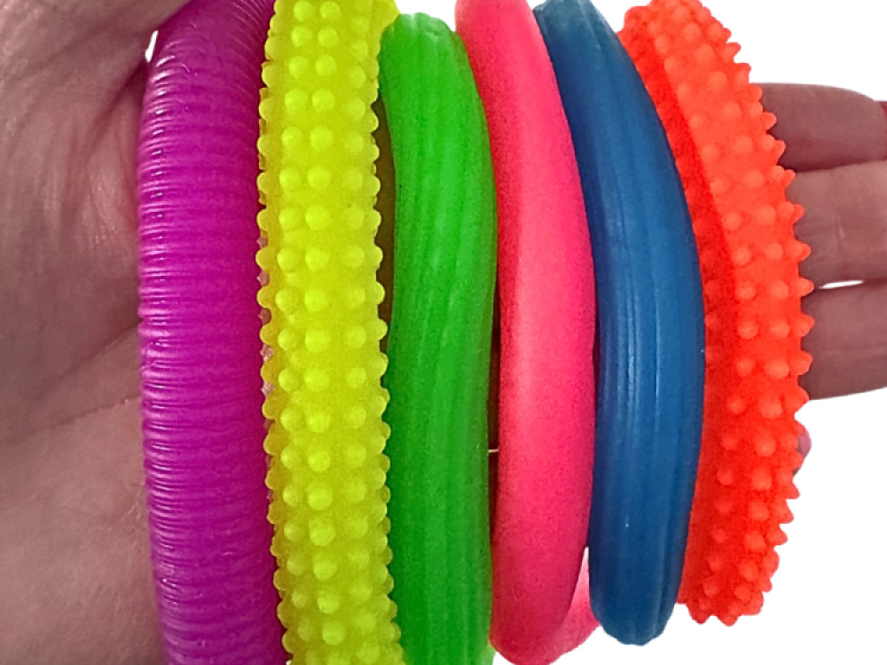 Stretchy Elastic Fidget Snakes (Pack of 6)