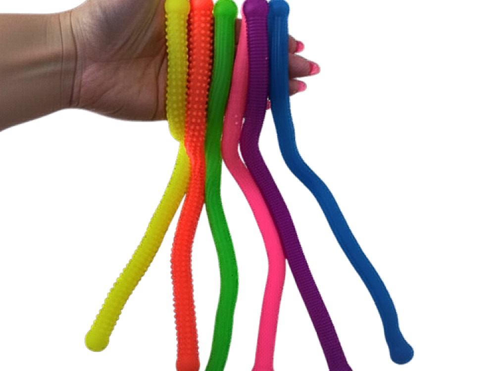 Stretchy Elastic Fidget Snakes (Pack of 6)