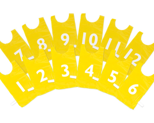 Vests with numbers