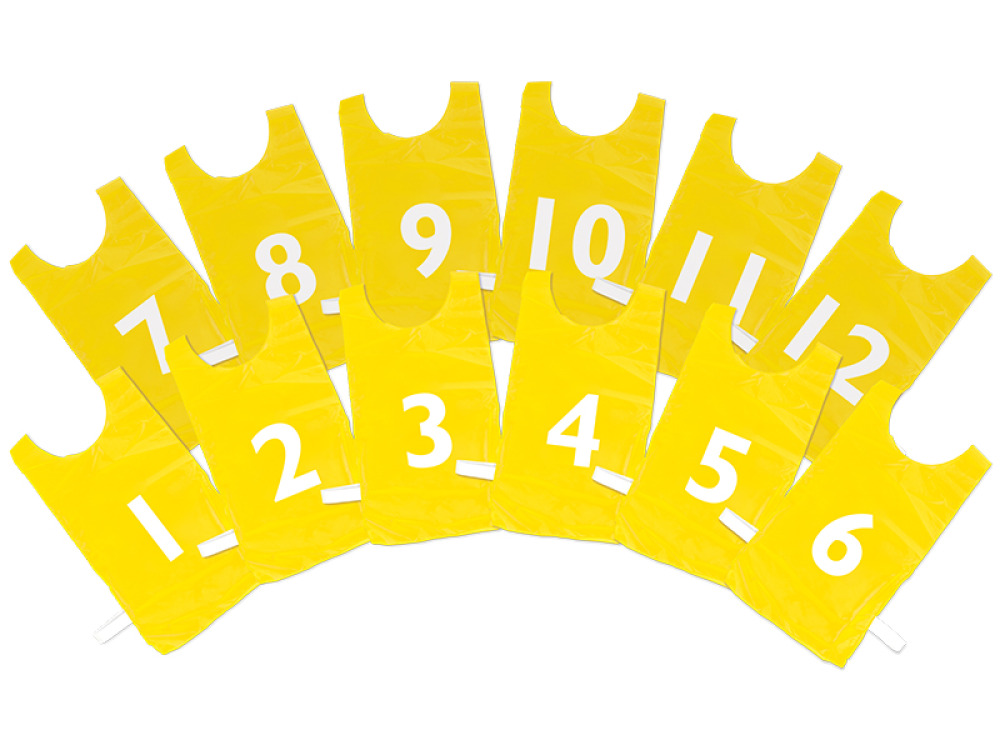 Vests with numbers