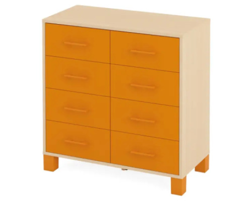 Large cabinet with drawers. Orange. Fresh Collection