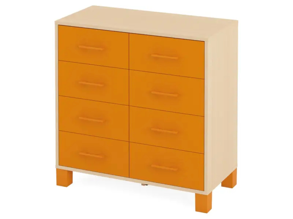 Large cabinet with drawers. Orange. Fresh Collection