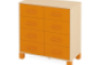 Large cabinet with drawers. Orange. Fresh Collection