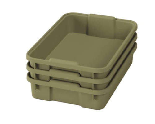 Small plastic containers - eco light green - 03