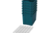 Extra large plastic containers with runners - eco sea green - 06