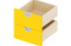 Cubo ACCESSORIES SHELVES AND DRAWERS orange narrow low 2 pcs.