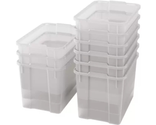 Extra large plastic containers - transparent - 09