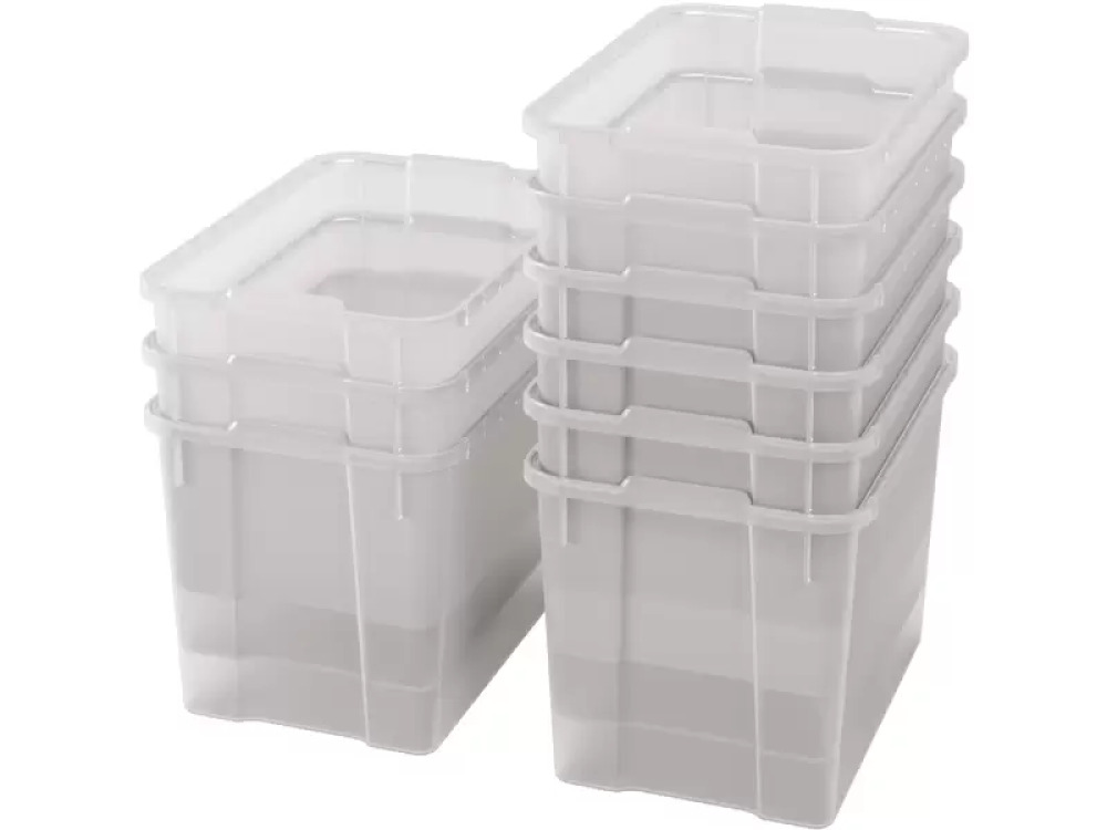 Extra large plastic containers - transparent - 09