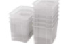 Extra large plastic containers - transparent - 09