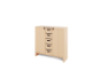 Storage Unit X with shelves and doors + deep wooden trays - Eko