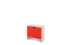 Storage Unit M with shelves + doors - Red
