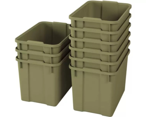 Extra large plastics containters - eco light green - 09