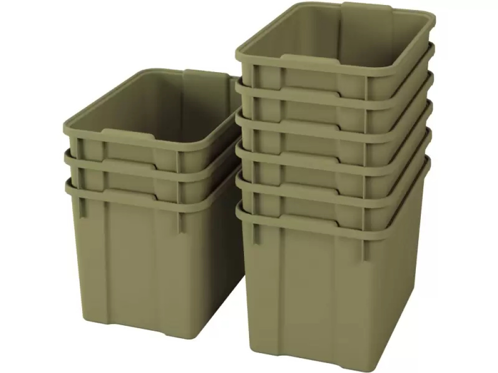 Extra large plastics containters - eco light green - 09