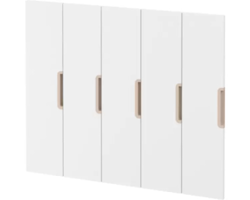 Doors with handle for cloakroom Vita 5 - White