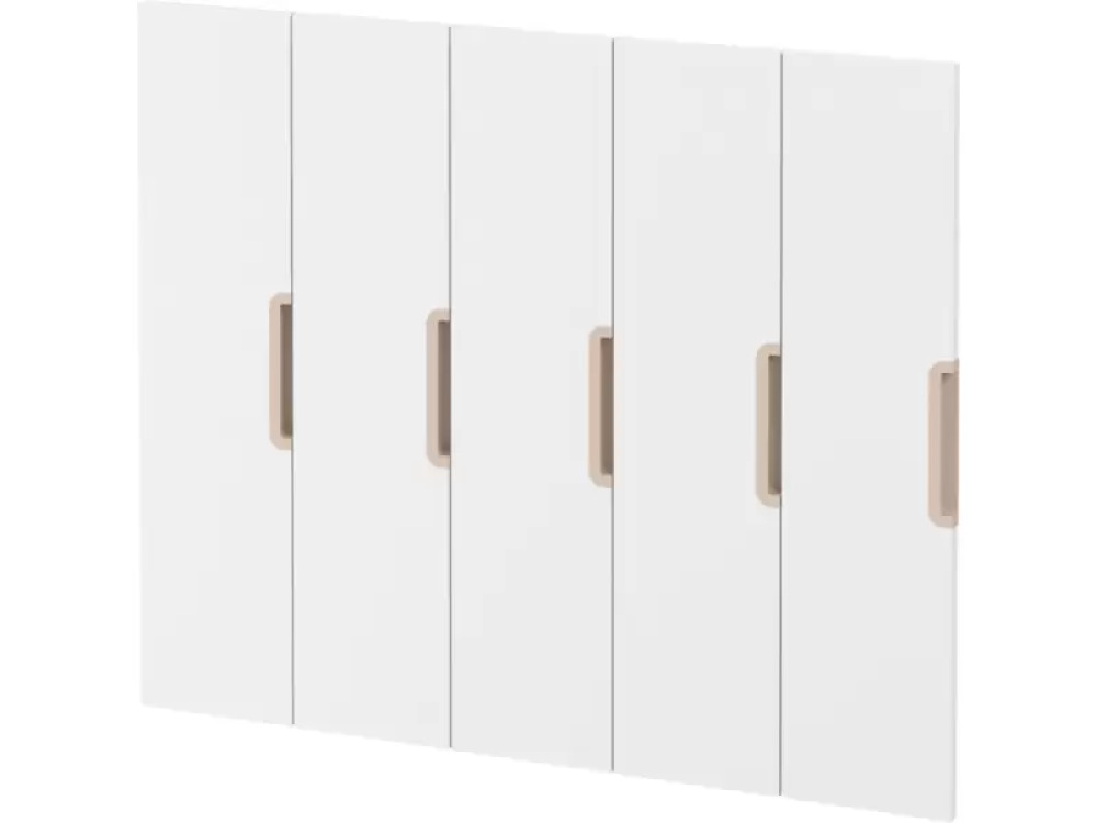Doors with handle for cloakroom Vita 5 - White