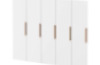 Doors with handle for cloakroom Vita 5 - White