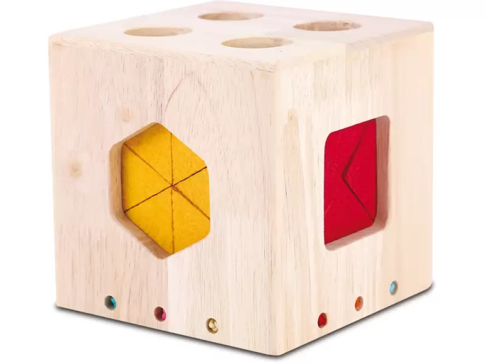 Explorer?s box. Sensory geometric shape sorter