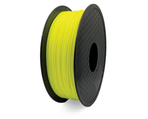 PLA fluorescent yellow filament for 3D printer - 1 kg