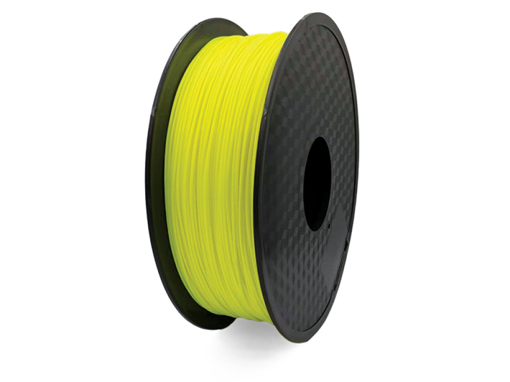 PLA fluorescent yellow filament for 3D printer - 1 kg