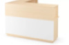 Reception desk - birch and white. Exclusive