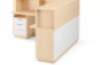 Reception desk - birch and white. Exclusive